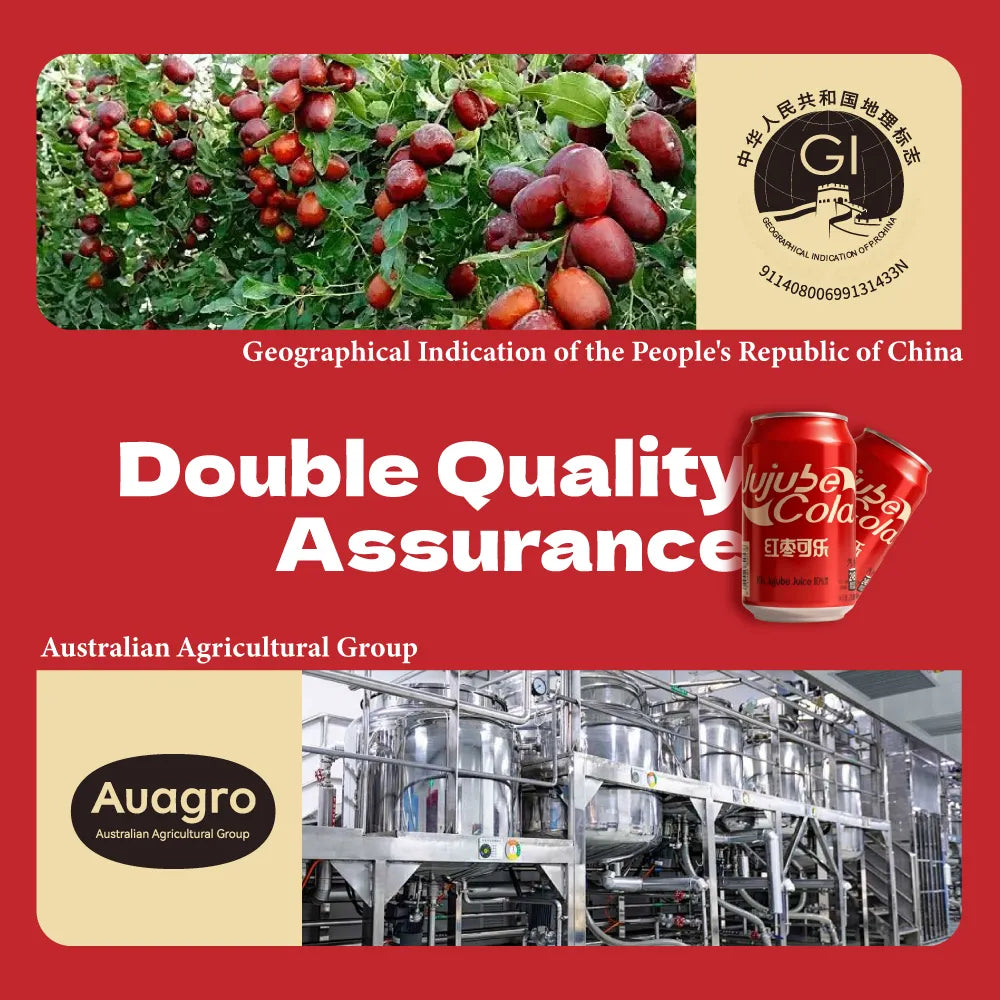 Toporun Jujube Cola: Double Quality Assurance from China GI & AU AGRO.